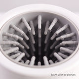 Zachte siliconen borstels, zacht voor de pootjes